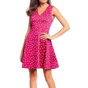 Draper James Love Circle Pink Floral Print Dress (size 14)